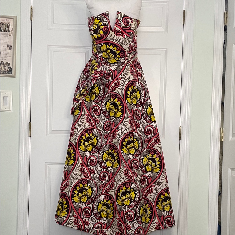 Anthropologie Vibrant Floral Maxi Dress